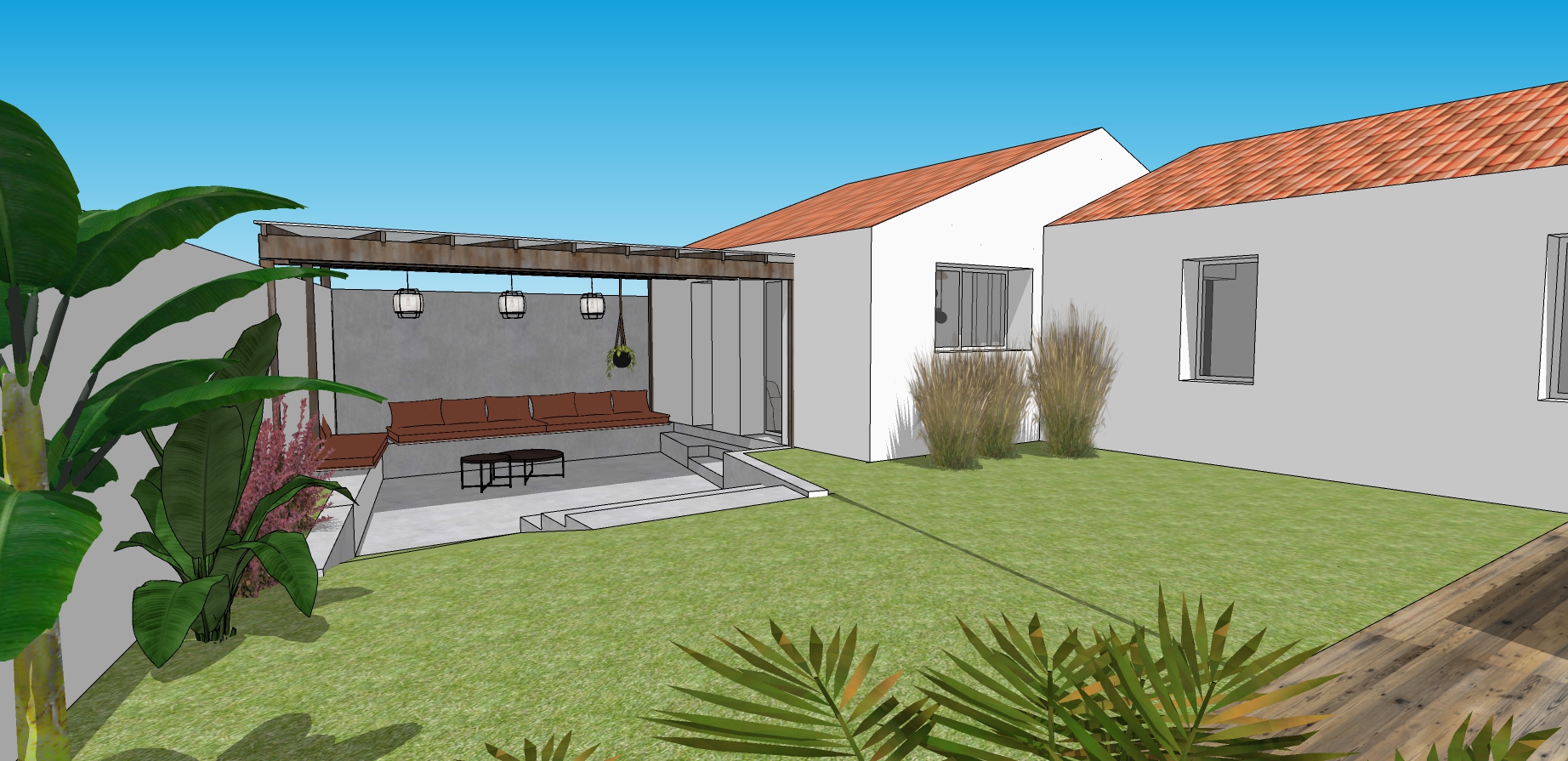 extension et surélévation d'une maison en bord de mer