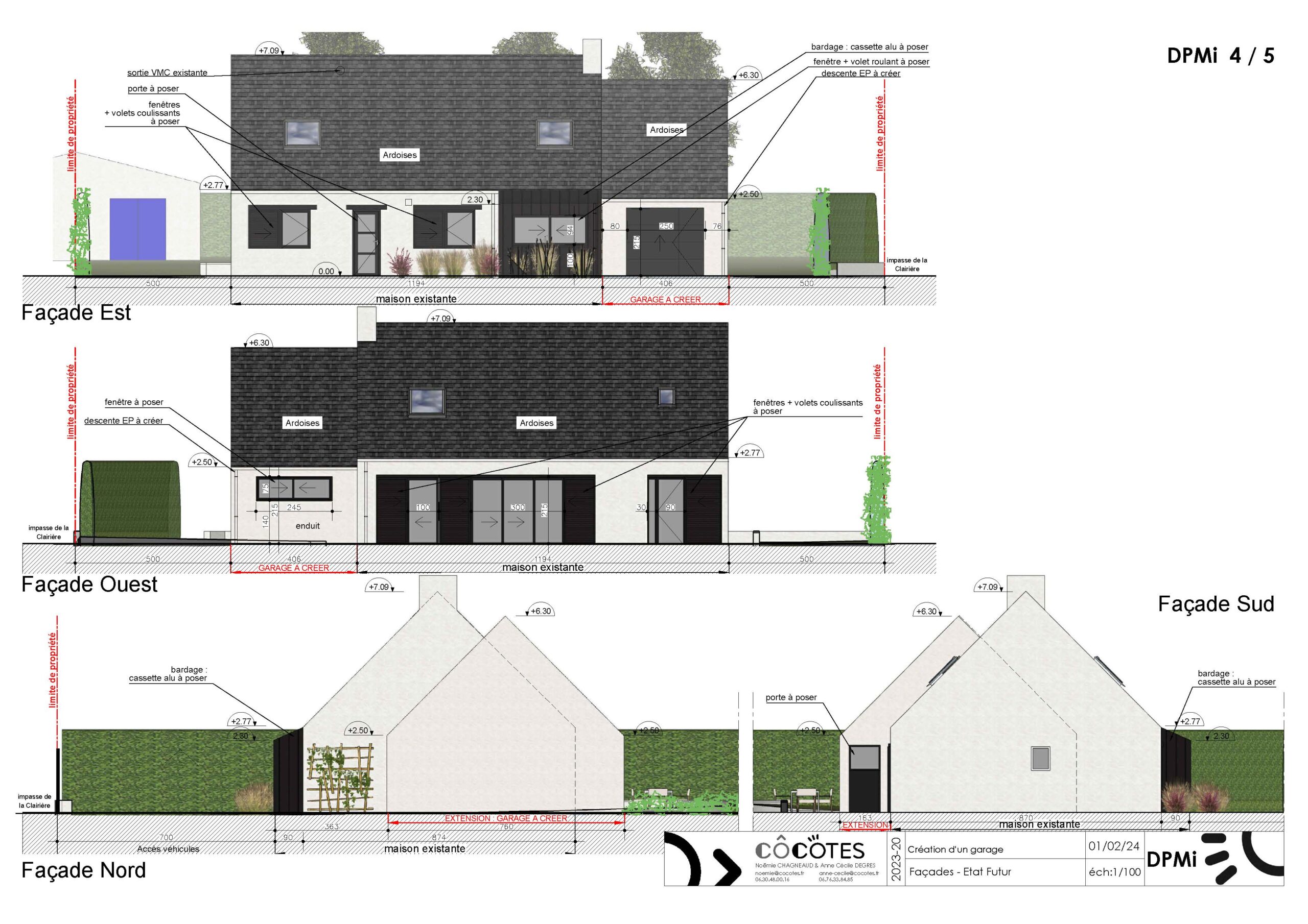 Extension garage et rénovation cuisine et pièce de vie