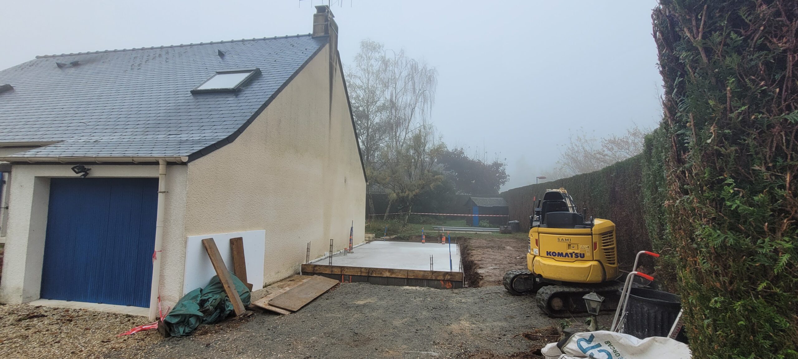 Extension garage et rénovation cuisine et pièce de vie