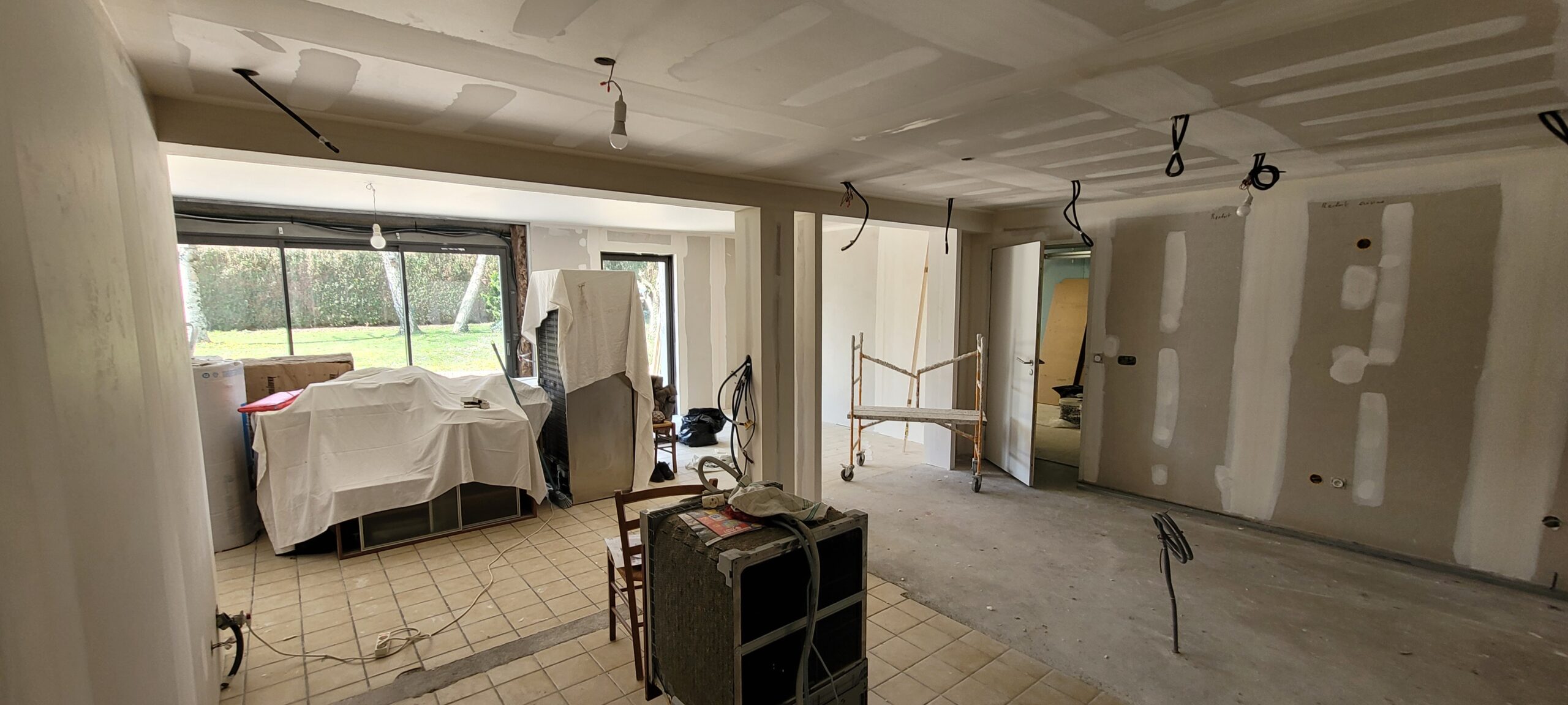 Extension garage et rénovation cuisine et pièce de vie