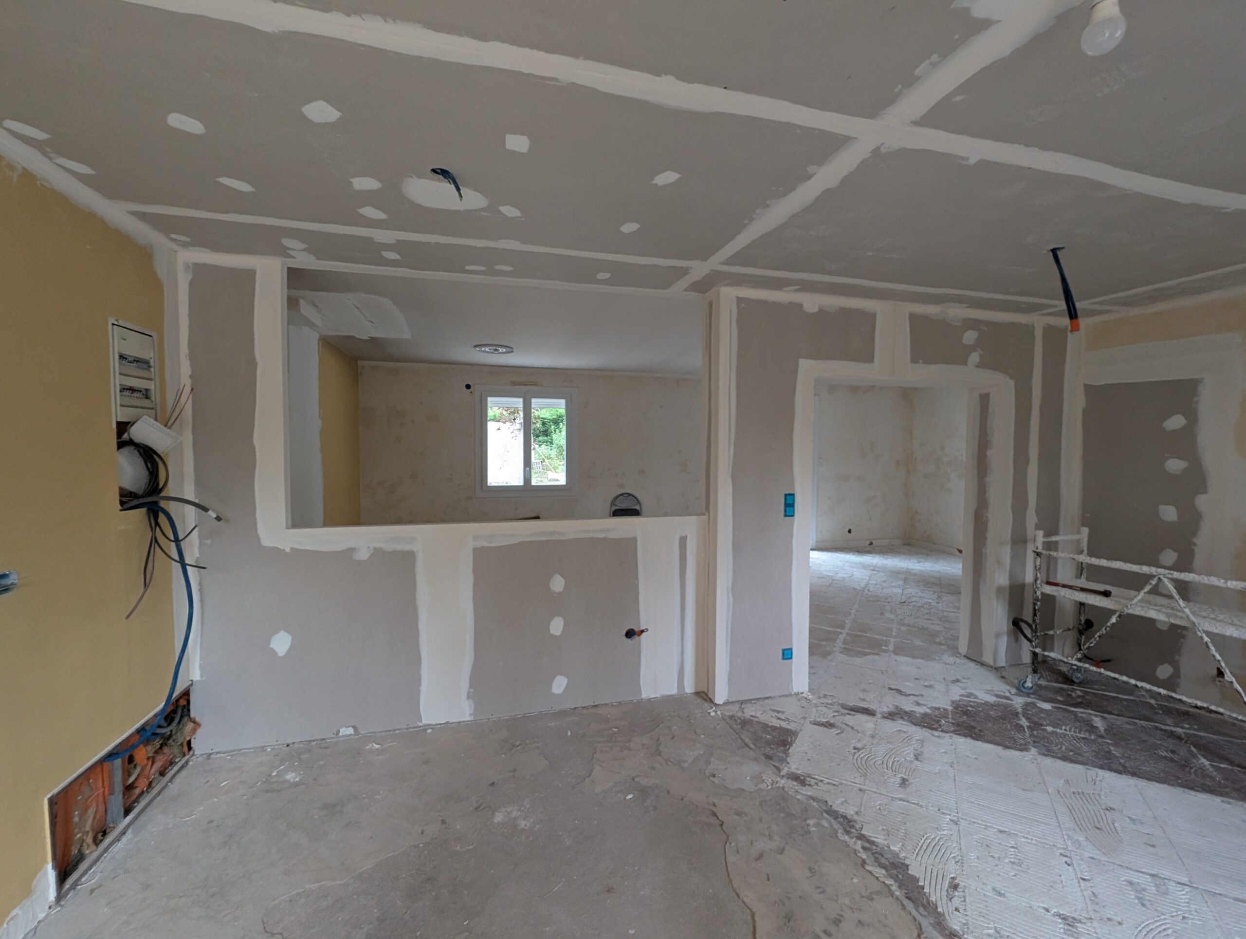 rénovation cuisine et pièce de vie