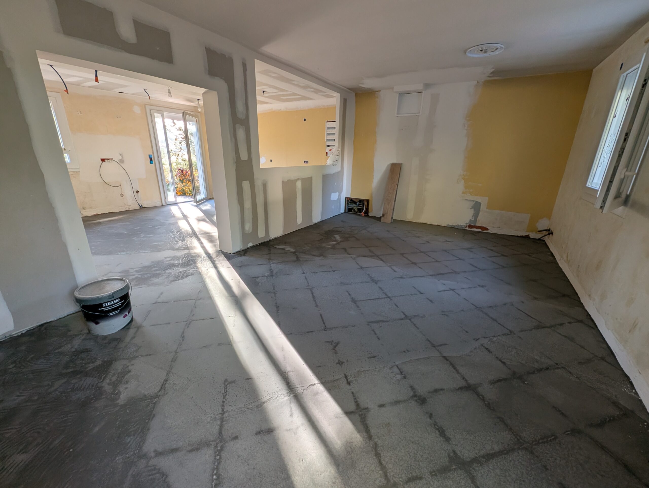 rénovation cuisine et pièce de vie